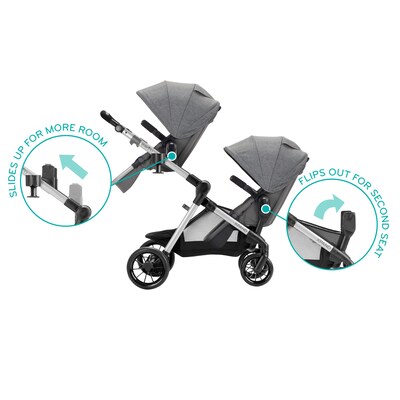Evenflo Pivot Xpand Stroller Second Seat, Percheron (63012254)