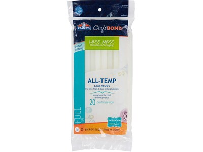 Elmers CraftBond Removable Glue Sticks, 128 oz., 20/Pack (E6061)