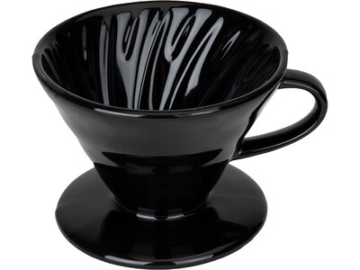 Mind Reader 2-Cups Pourover Coffee Maker, Black (DRIP2-BLK)