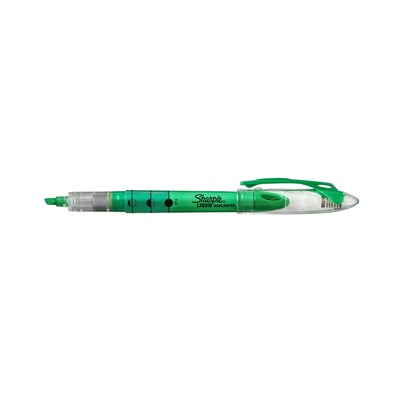 Sharpie Liquid Highlighter, Chisel Tip, Green, Dozen (24426/1754468)