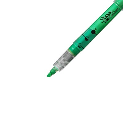 Sharpie Liquid Highlighter, Chisel Tip, Green, Dozen (24426/1754468)