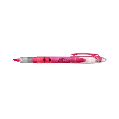 Sharpie Liquid Highlighter, Chisel Tip, Pink, Dozen (1754464)