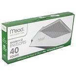 Mead #10 Security Envelopes, 4-1/4 x 9-1/8, White, 40 Count (75444)