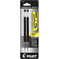 Pilot G2 Gel-Ink Pen Refill, Extra Fine Tip, Black Ink, 2/Pack (77232)