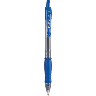 Pilot G2 Gel Pens in Premium Blue - Pack of 12, Bold