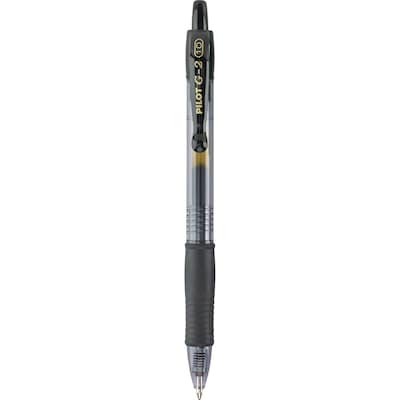 Pilot G2 Rollerball Pen, Black Ink, 0.5 mm - 12 count