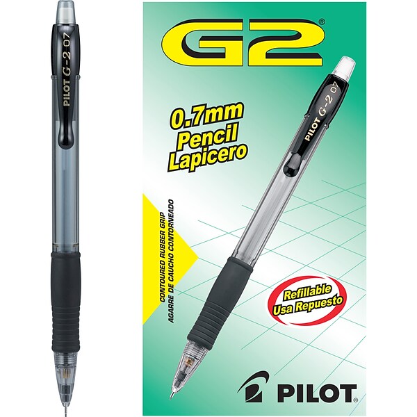 Pilot G2 Mechanical Pencil, 0.7mm, #2 Medium Lead, Dozen (51015)