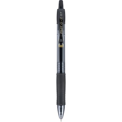 Pilot G2 Retractable Gel Pens, Fine Point, Black Ink, 36/Pack (84065)