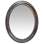 Infinity Instruments 30 Oval Wall Mirror, Antique Silver Finish  (15370AS)