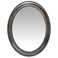 Infinity Instruments 30 Oval Wall Mirror, Antique Silver Finish  (15370AS)