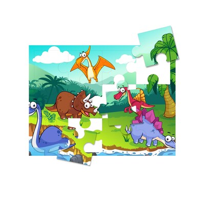 Hamilton Print-A-Puzzle Pre-perforated Blank Puzzle Paper, Elementary, Pack of 25, 12 Jigsaw Pieces per Sheet (PZZL-1225)