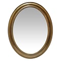 Infinity Instruments 30 Oval Wall Mirror, Brushed Gold Finish  (15384AG)