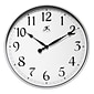 Infinity Instruments 18" Round Wall Clock, Silver Finish  (15419SV-1567)