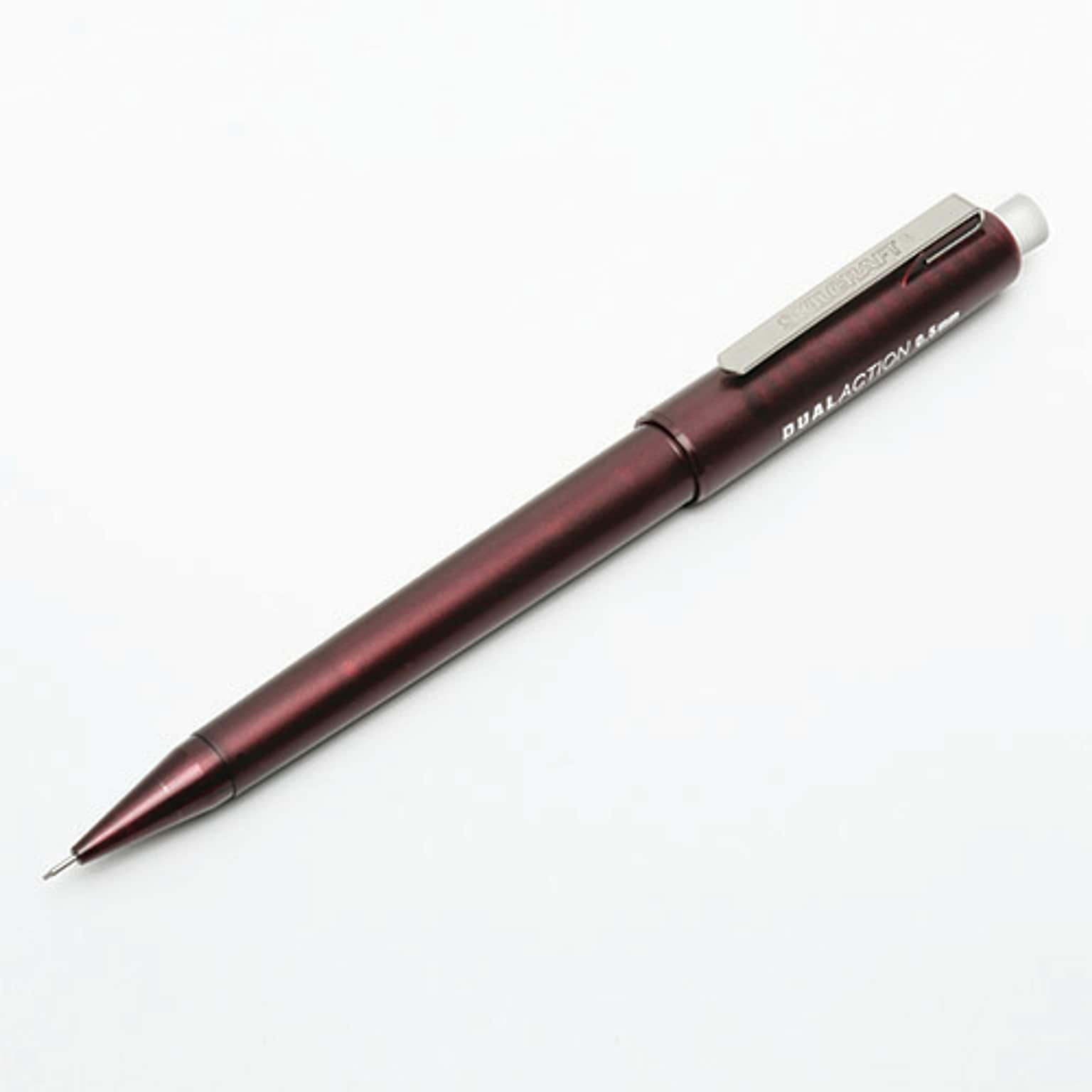 AbilityOne Skilcraft Absolute III Dual-Action Mechanical Pencils, 0.5 mm, Red Barrel, 6/Pk (NIB014512267)