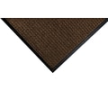 M+A Matting WaterHog Squares Classic Mat, Universal Cleated, 3 x 5, Dark Brown (2005235070)