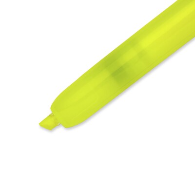 Sharpie Retractable Highlighter, Chisel Tip, Yellow, Dozen (28025)