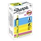 Sharpie Retractable Highlighter, Chisel Tip, Yellow, Dozen (28025)