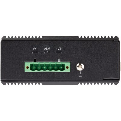 Industrial 6 Port Gigabit Ethernet Switch w/4 PoE RJ45 +2 SFP Slots 30W 802.3at PoE+ 12-48VDC 10/100/1000 Mbps -40C to 75C