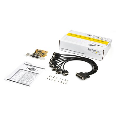 8-Port PCI Express RS232 Serial Adapter Card - PCIe to Serial DB9 RS232 Controller Card - 16C1050 UA