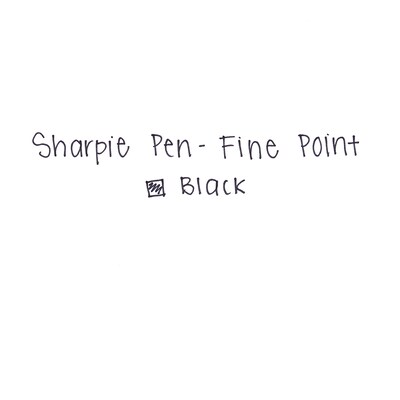 Sharpie Felt Pens, Fine Point, 0.4mm, Black Ink, 4/Pack (1742661)