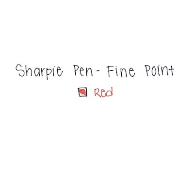 Sharpie Felt Pen, Fine Point, Red Ink, Dozen (1742665)