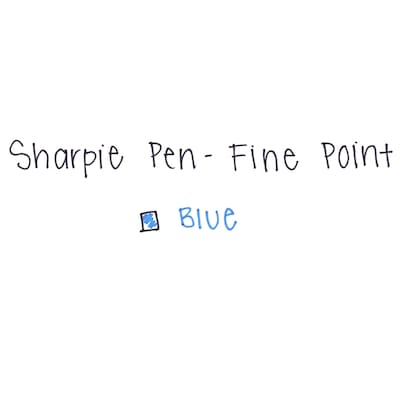 Sharpie Felt Pen, Fine Point, 0.4 mm, Blue Ink, Dozen (1742664)