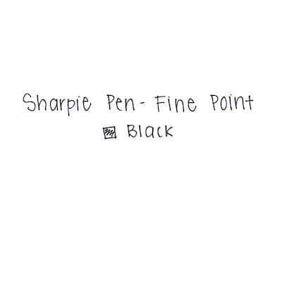 Sharpie Felt Pens, Fine Point, 0.4mm, Black Ink, Dozen (1742663)