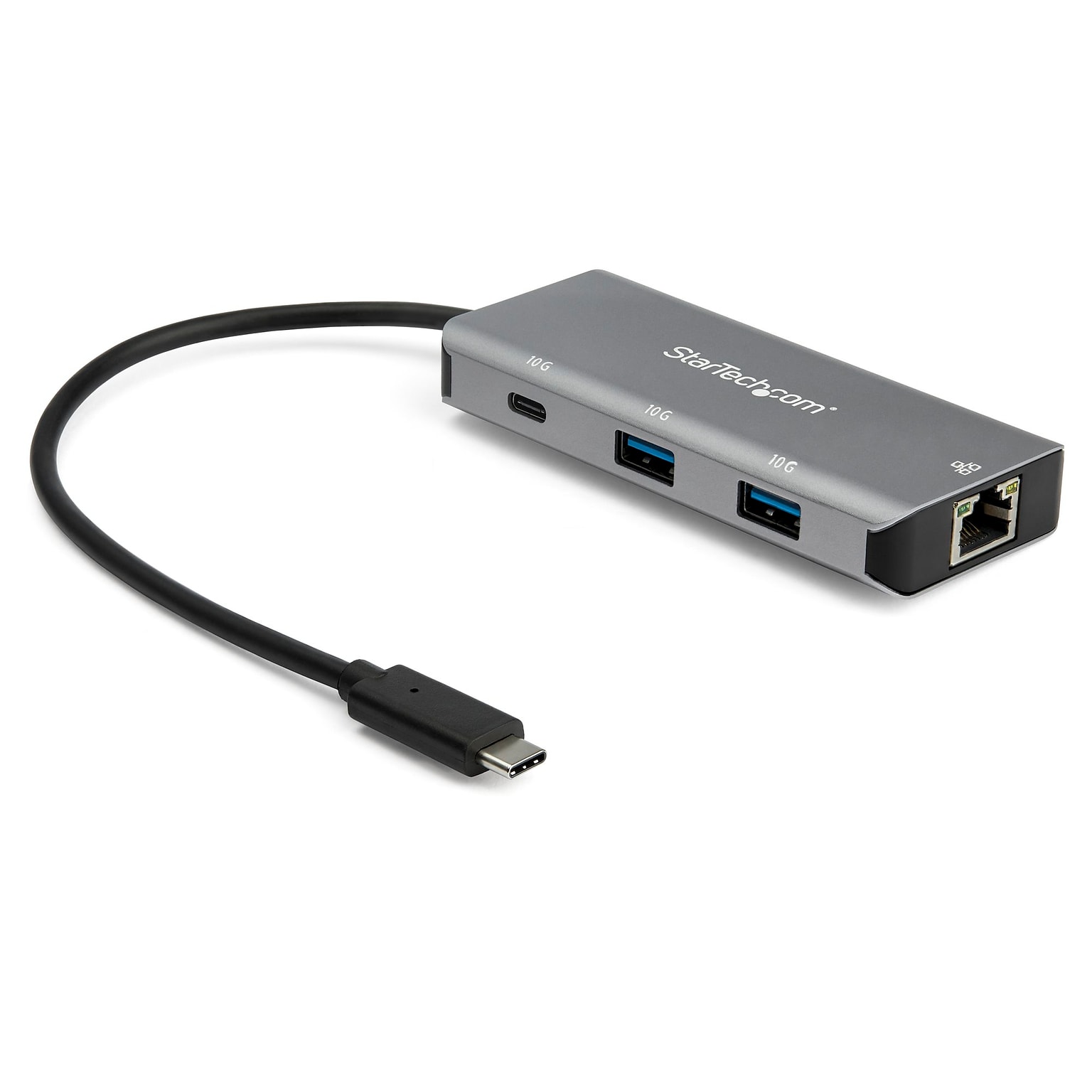 3 Port USB C Hub with Gigabit Ethernet - 2x USB-A/1x USB-C - SuperSpeed 10Gbps USB 3.1/3.2 Gen 2 Type C Hub - USB Bus Powered