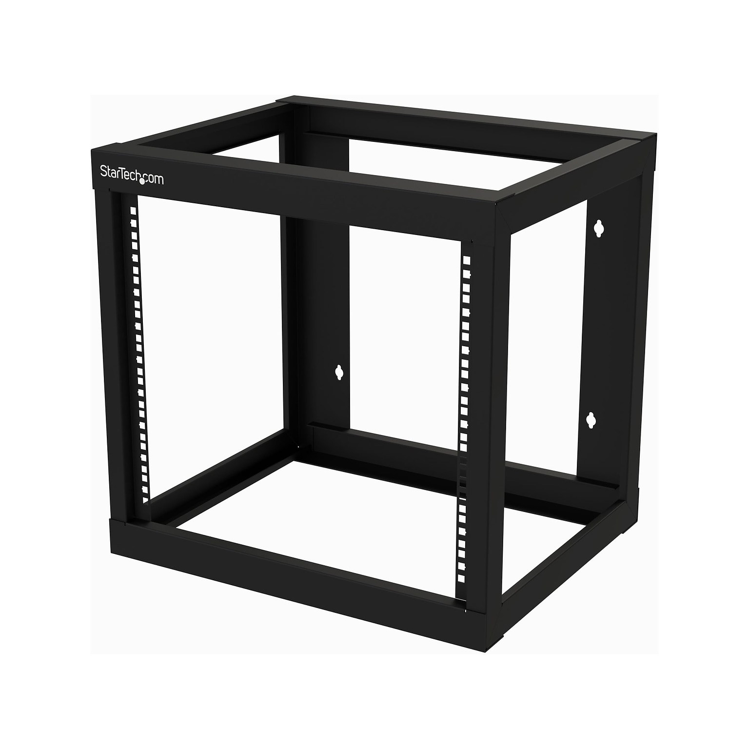 9U 19 Wall Mount Network Rack - 17 Deep Open Frame for Server Room AV/Data/Patch Panel/IT/Computer Equipment w/Cage Nuts