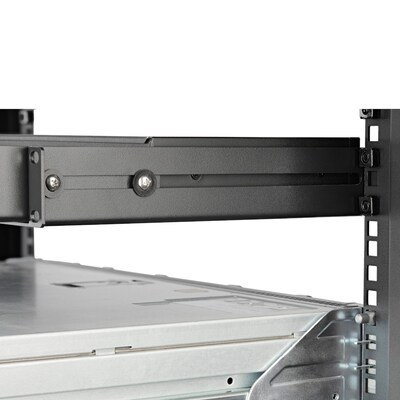 1U 19" Server Rack Rails 24-36" Adjustable Depth /Universal 4 Post Network/Server/UPS Equipment Mounting Rack Mount Rail Kit