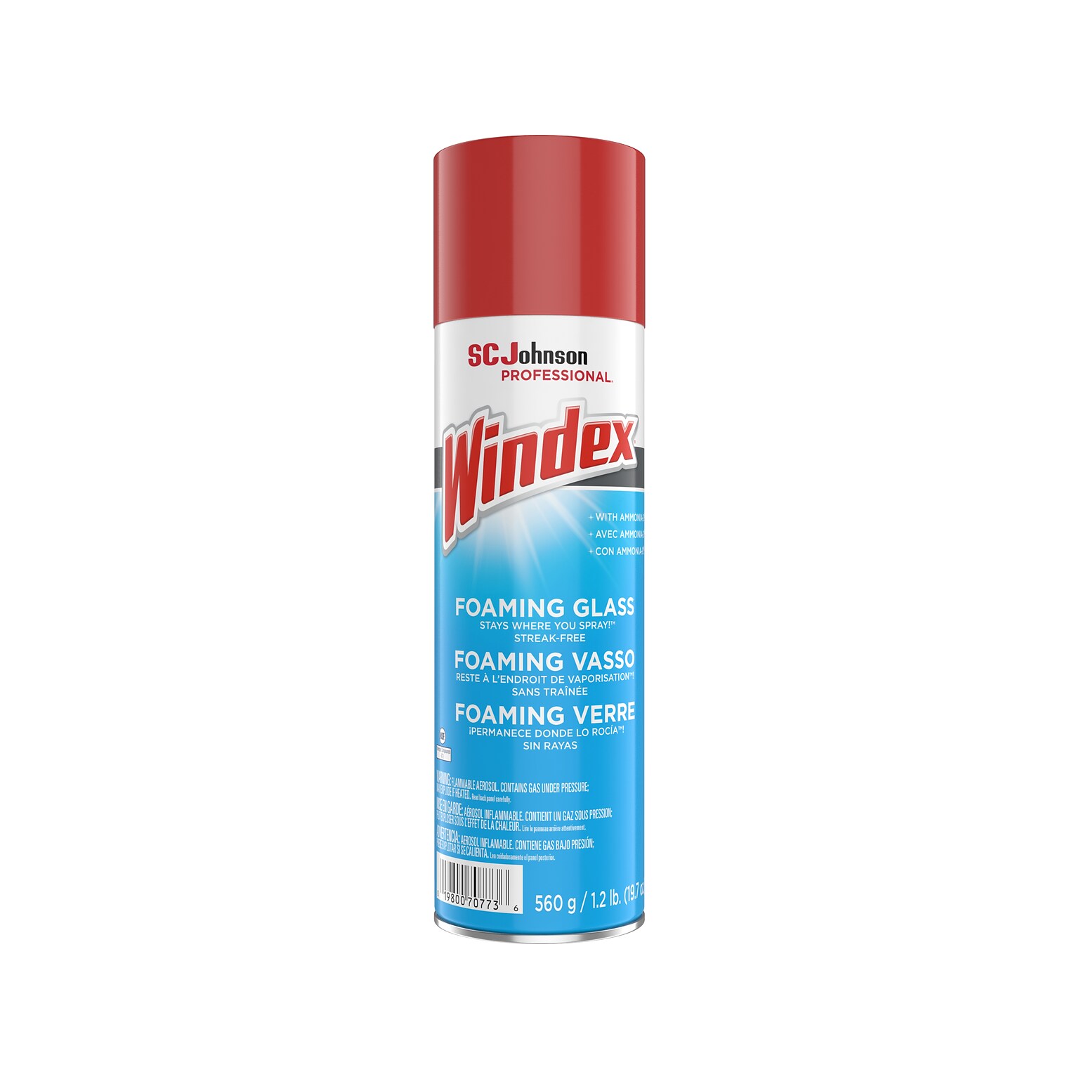 Windex Foaming Glass Cleaner Aerosol, 19.7 Oz. (333813)