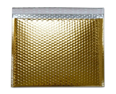 13 x 17.5 Metallic Bubble Mailer, Gold, 100/Carton (MBM13175GD)
