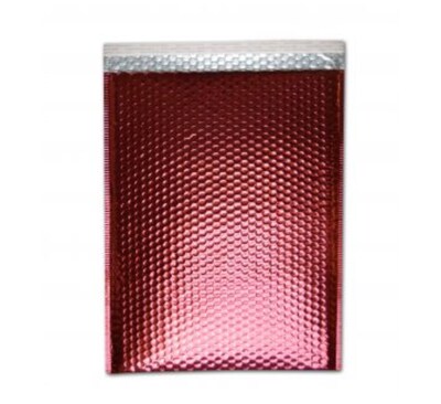 13 x 17.5 Metallic Bubble Mailer, Red, 100/Carton (MBM13175R)