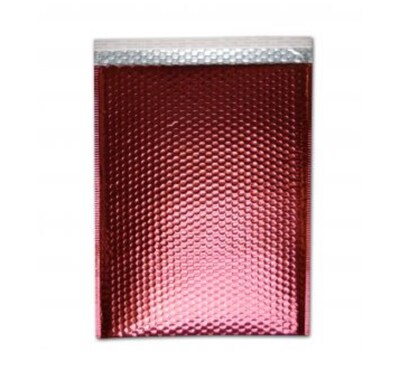 7 x 6.75 Metallic Bubble Mailer, Red, 250/Carton (MBM7675R)
