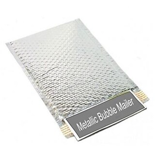 7 x 6.75 Metallic Bubble Mailer, Silver, 250/Carton (MBM7675S)