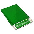 13 x 17.5 Metallic Bubble Mailer, Green, 100/Carton (MBM13175G)
