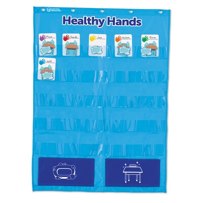 Educational Learning Resources Healthy Hands Pocket Chart (LER 4364)