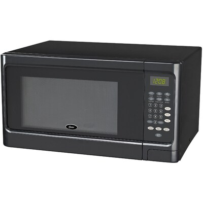 Oster Mid-Size 1.1-Cu. Ft. 1000W Push-Button Open Countertop Microwave Oven, OGCMS311BK-10