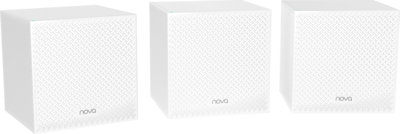 Tenda Nova AC Tri Band Mesh WiFi 5 System, White, 3/Pack (NOVA MW12 3PK)