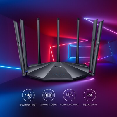 Tenda AC2033 Dual Band Gaming Router, Black (AC23)