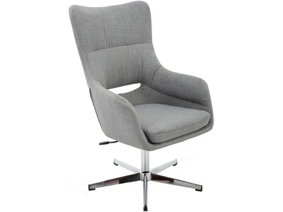 Hanover Harrison Polyester Swivel Task Chair, Gray (HOC0013)