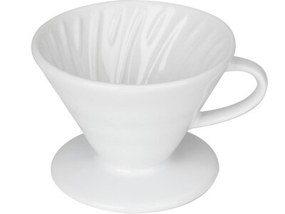 Mind Reader 2-Cups Pourover Coffee Maker, White (DRIP2-WHT)