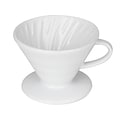 Mind Reader 2-Cups Pourover Coffee Maker, White (DRIP2-WHT)