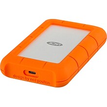 LaCie Rugged 5TB USB Type-C External Hard Drive, Orange (STFR5000800)