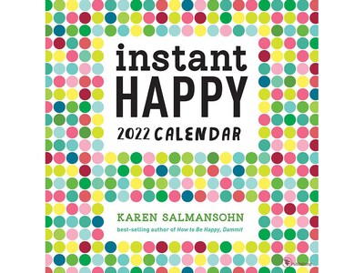 2022 TF Publishing 12 x 12 Monthly Calendar, Instant Happy, Multicolor (22-1017)