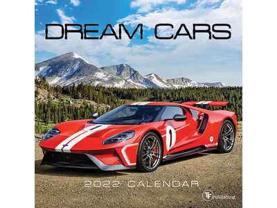 2022 TF Publishing 7 x 7 Monthly Calendar, Dream Cars, Multicolor (22-2055)