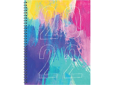 2022 TF Publishing 8.5 x 11 Weekly & Monthly Planner, Paint it Bright, Multicolor (22-9711)