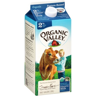 Organic Valley 2% Milk, 64 oz., 3/Pack (307-00347)