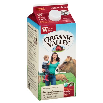 Organic Valley Whole Milk, 64 oz., 3/Pack (307-00348)