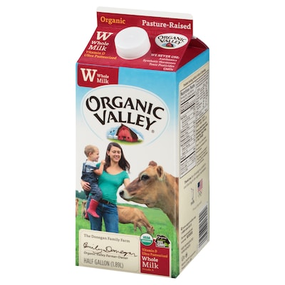 Organic Valley Whole Milk, 64 oz., 3/Pack (307-00348)